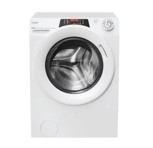 Masina de spalt rufe cu incarcare frontala Candy RO 496DWM7/1-S, 9 kg, 1400 rpm, Clasa A, 16 programe, Wi-Fi+BLE, Steam, Motor Inverter (Alb)