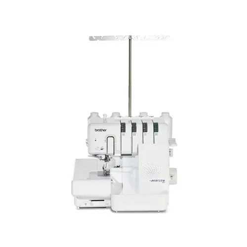 Masina de surfilat Brother Airflow 3000, 1300 ipm, Iluminare LED, 9 cusaturi, 2 ace, 4 fire (Alb)