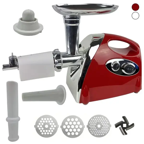Masina de tocat carne 4 in 1 YPAN, 3000W, accesoriu suc de rosii, carnati, chitfele, 3 site, functia revers, motor cupru