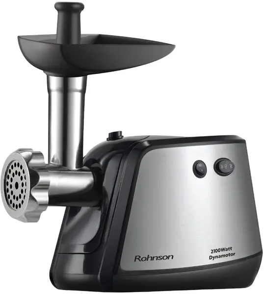 Mașină de tocat carne Rohnson - R-5435, 2100W, 2 kg/min, neagră /argintiu