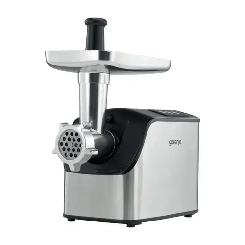 Masina de tocat Gorenje MG2202SXE, Putere 2200 W, Capacitate 2.2 Kg/min, Functie reverse (Argintiu)