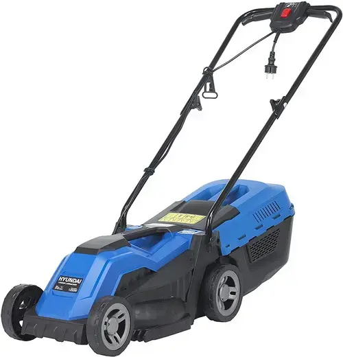 Masina de tuns iarba/gazon HYUNDAI HY-LM3303 E, 1600 W, Latime taiere 38 cm, 40 L Sac colector (Albastru)