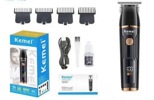 Masina de tuns parul KM 432 cu incarcare USB si accesorii