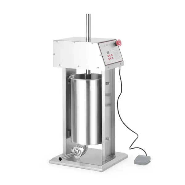 Masina de umplut Carnati Electrica Profesionala, Inox 100% ,15L, 4 Palnii de umplere cu diametrul de 6/22/32/38 mm