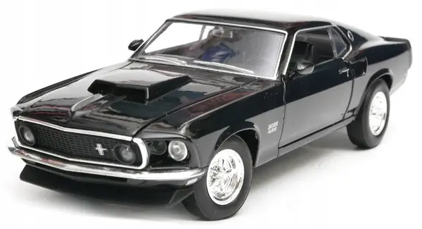 Mașină din metal Welly - Ford Mustang Boss 429, 1:24, negru