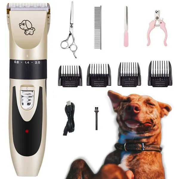 Masina fara fir pentru tuns animale, 1200 mAh, accesorii incluse