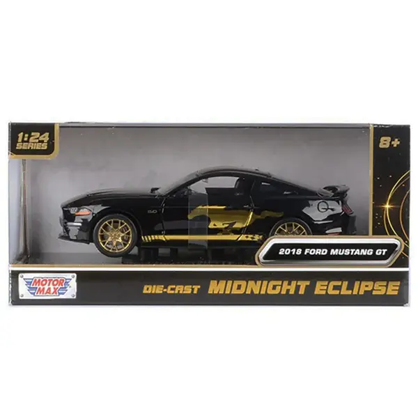 Masina Motormax, Midnight Eclipse, 2018 Ford Mustang GT, 1:24