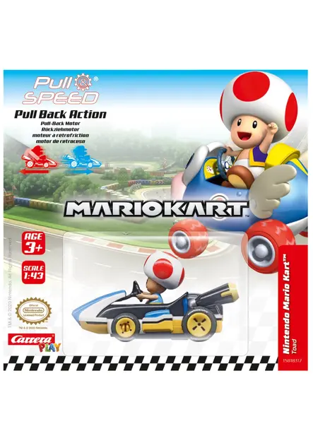 Masina Pull Speed Nintendo Mario Toad 1:43 (15818317)