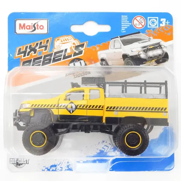 Masinuta 4X4 Rebels Maisto, Chevrolet Colorado 2017 Amarelo, 1:64, Galben