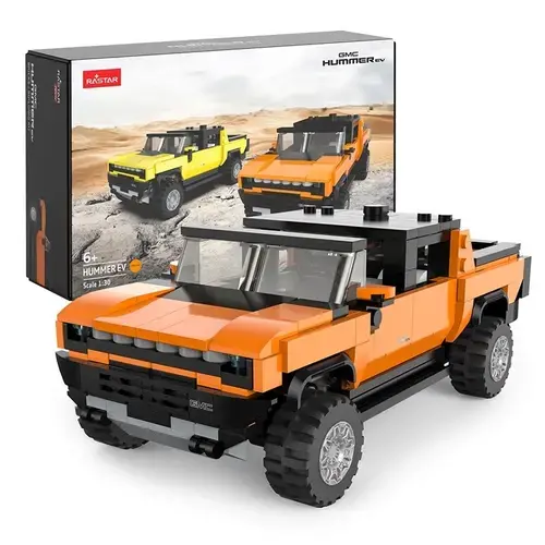 Masinuta construibila Hummer EV, 1:30, (Portocaliu)