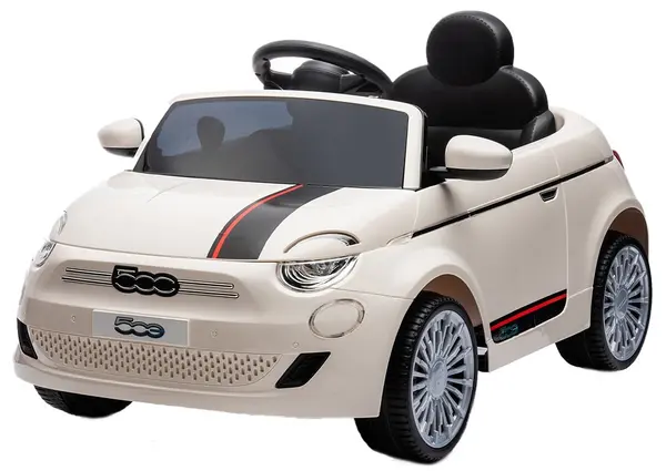 Mașinuță cu baterie Chipolino - Fiat 500, bej