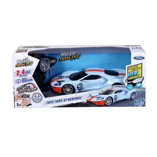 Masinuta cu telecomanda Maisto Ford GT Heritage, scara 1 la 24 (Multicolor)