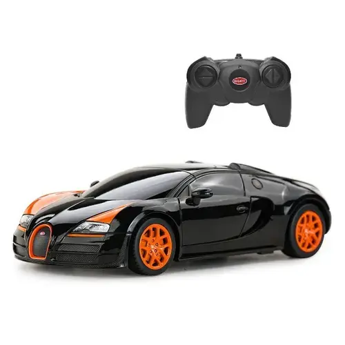 Masinuta cu telecomanda Rastar RC - Bugatti Veyron Grand Sport Vitesse, 1:24, Negru