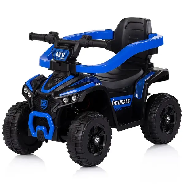 Masinuta de impins Chipolino, ATV, maner parental, lumini si sunete, albastru KID002228, la doar 195,00 lei