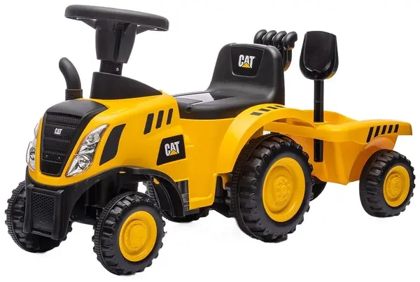 Masinuta de impins Chipolino - Cat tractor, galben