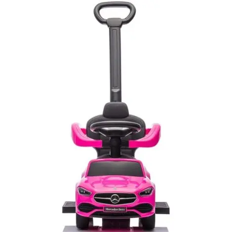 Masinuta de impins Chipolino Mercedes Benz C-Class cu maner pink