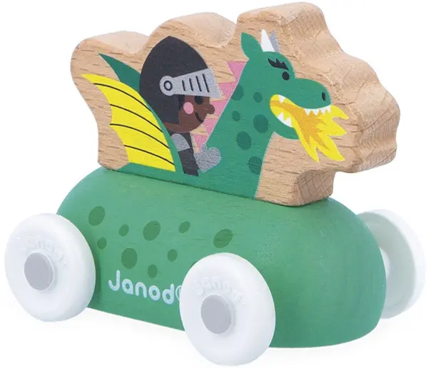 Mașinuță de lemn Janod Cross Roads - Dragon