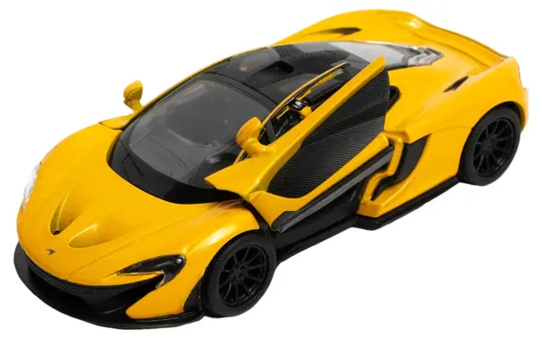 Mașinuță de metal Kinsmart - McLaren P1, 1:36, galben