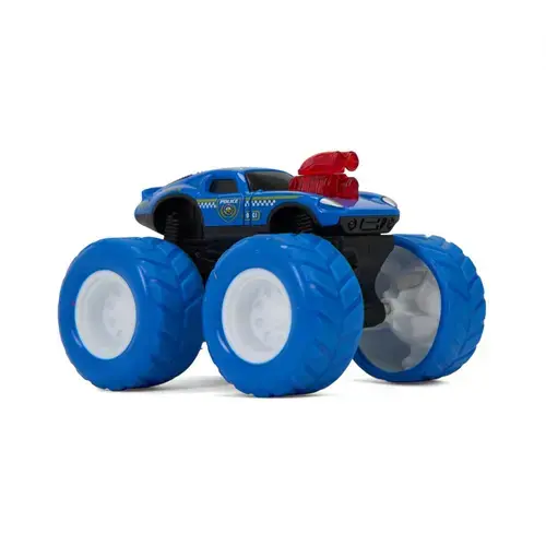 Masinuta de politie MomKi MOMKI1199-8ABS, 8.5cm, Albastru