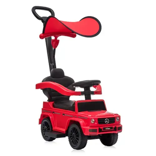 Masinuta de teren Lorelli Mercedes-Benz G350D, maner parental, copertina (Rosu)
