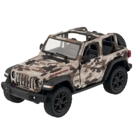 Masinuta die-cast Jeep Wrangler 2018, scara 1:34, cu functie pull-back, 12.5 cm lungime