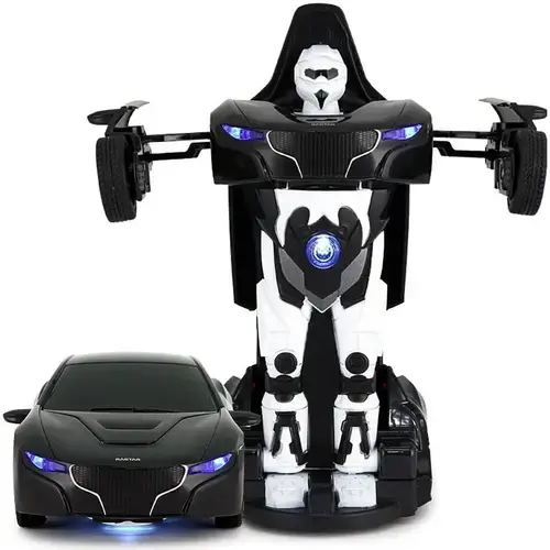 Masinuta diecast Rastar - Transformable RS, 1:32, Negru/Alb