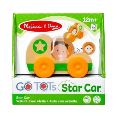 Masinuta din lemn Green Star colectia GO TOTs