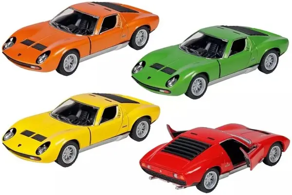 Mașinuță din metal Goki - Lamborghini Miura P400 SV 1971, 1:34, sortiment