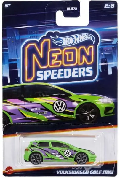 Mașinuță din metal Hot Wheels Neon Speeders - Asortiment, 1:64
