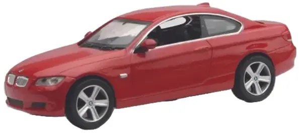 Mașinuță din metal Newray - BMW 3 Series Coupe, roşu, 1:43