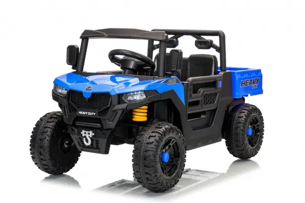 Masinuta electrica copii Nichiduta Heavy Duty Blue cu remorca rabatabila electric,telecomanda 2.4G,2 motoarex35w,acumulator 12V4.5Ah, usi cu deschidere,lumini led, 2viteze