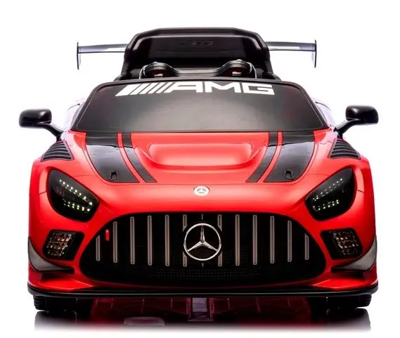 Masinuta electrica cu telecomanda pentru copii Mercedes GT3 Evo Rosu 114x69x45 cm, varsta 1-5 ani, roti Eva, scaun din piele Eco, putere 90W