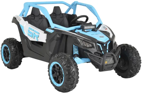 Mașinuță electrică jeep Moni - Typhoon KKL-808, albastru