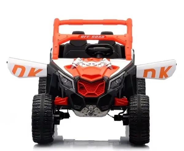 Masinuta electrica pentru 2 copii Nichiduta Off Road 4x4 Orange,acumulator 12V4.5Ah,roti eva cu rulment ,telecomanda 2.4G,lumini led,functie slow start,unitate audio cu usb si mp3