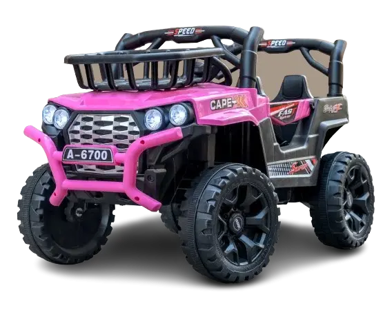 Masinuta electrica pentru copii, 4x4, Kinderauto CAPE-X, 100W, 12V, telecomanda, scaun tapitat, roz