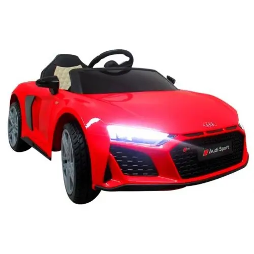 Masinuta electrica pentru copii Audi R8 Sport Rosu 70W cu telecomanda, roti Eva, lumini, muzica si suspensii