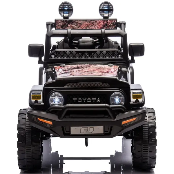 Masinuta electrica pentru copii Chipolino Toyota FJ Cruiser Granite, cu telecomanda, roti EVA cu suspensie, usi cu deschidere, greutate admisa 30 kg