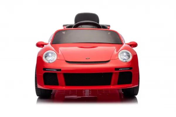Masinuta electrica pentru copii cu licenta Porsche RUF-CTR3 Rosu 12V,echipare Premium,telecomanda 2,4G,2 motoarex39w,roti EVA,scaun din piele,suspensii,usi cu deschidere,lumini LED,muzica,eleron