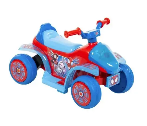 Masinuta electrica pentru copii Huffy Spidey Mini Quad, baterie 7.2V, autonomie 30 de minute, viteza 3km/h (Albastru)