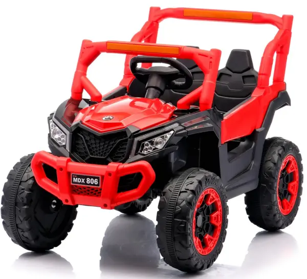 Masinuta electrica pentru copii Nichiduta Off Road Red cu telecomanda 2.4G,acumulator 12V4.5Ah,2 motoarex35w, lumini led functionale,usi cu deschidere,roti robuste,pornire la buton