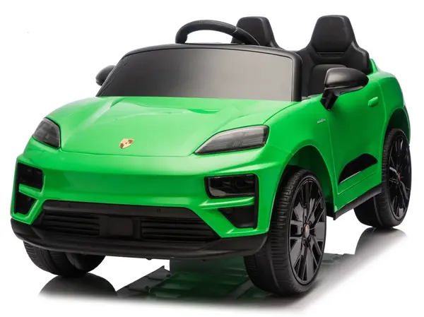 Masinuta electrica pentru copii, Porsche Macan, 140W 12V, roti EVA, scaun tapitat, echipata premium, verde