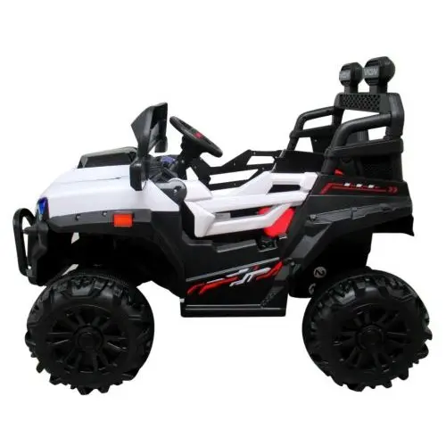 Masinuta electrica pentru copii R-sport Buggy X8N alb 70W cu telecomanda, slow start, muzica, lumini si Mp3
