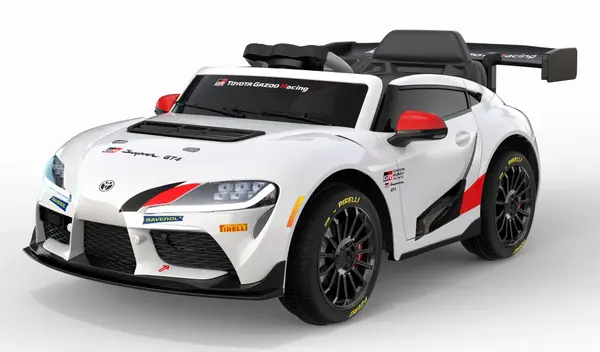 Masinuta electrica pentru copii, Toyota Supra GR, 12V 90W, telecomanda control parental, alba