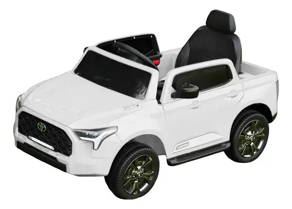 Masinuta electrica pentru copii, Toyota Tundra I-max Force, 12V 80W, echipata premium, alba