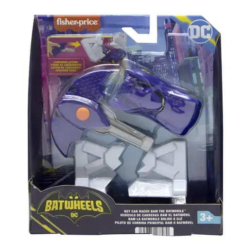 Masinuta Fisher Price Batwheels cu lansator, 1:55