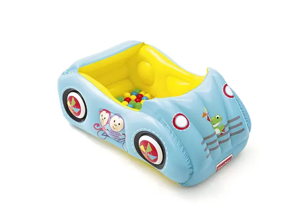 Masinuta gonflabila cu bile Bestway Fisher Price