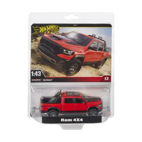 Masinuta Hot Wheels Premium Real Riders Pop Culture, Ram 4X4, 1:43