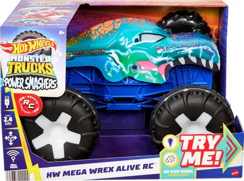Masinuta Hot Wheels RC Monster Trucks Mega Wrex