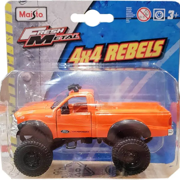 Masinuta Maisto Fresh Metal, 4X4 Rebels, 11 cm, 1:64, Portocaliu
