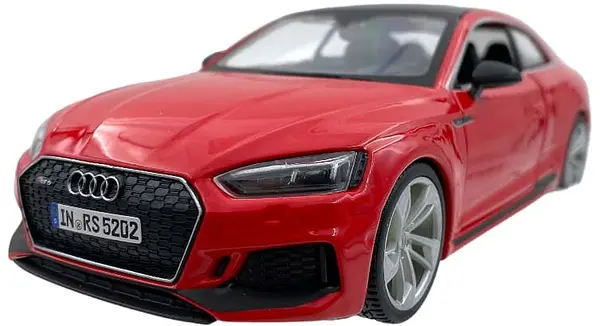 Mașinuță metalică Bburago - Audi RS 5 Coupe, 1:24, roșu